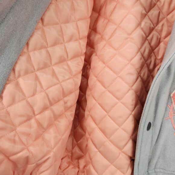 Loiter Flower Varsity Jacket Adult Small Human Race Streetwear - Picture 7 of 13